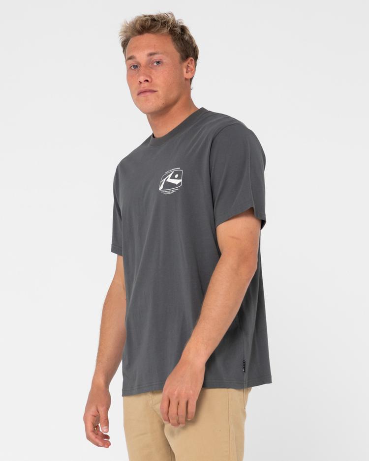 RUSTY RUSTY ADVOCATE SHORT SLEEVE TEE T-Shirt Herren - Coal - 1 | SportScheck
