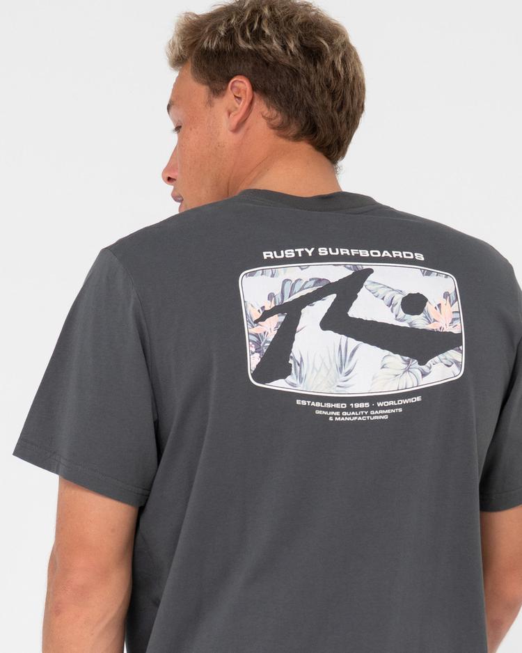 RUSTY RUSTY ADVOCATE SHORT SLEEVE TEE T-Shirt Herren - Coal - 2 | SportScheck