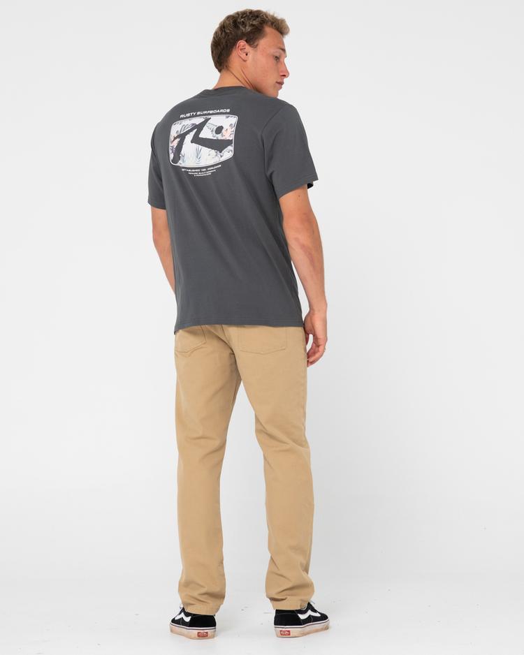 RUSTY RUSTY ADVOCATE SHORT SLEEVE TEE T-Shirt Herren - Coal - 4 | SportScheck