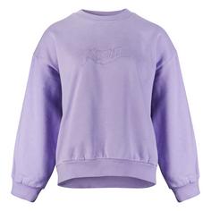 RUSTY RUSTY SCRIPT OVERSIZE CREW NECK FLEECE Rundhalspullover Damen Lavender