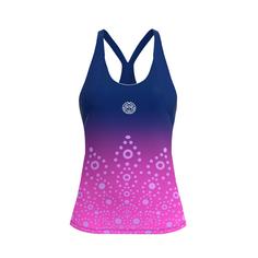 BIDI BADU Colortwist Junior Tank Tennisshirt Kinder Pink/Dunkelblau