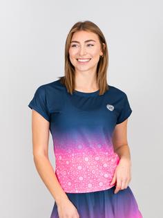 Rückansicht von BIDI BADU Pure Wild Capsleeve Tennisshirt Damen Oliv