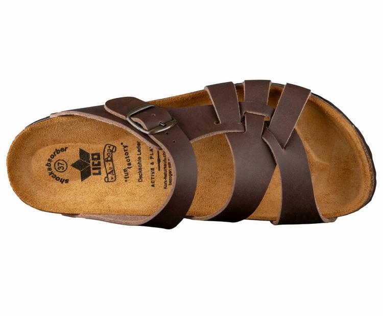 LICO LICO Pantolette Sandalen Damen - braun - 1 | SportScheck