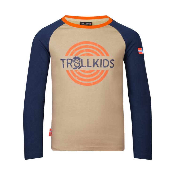 Trollkids Trollkids Preikestolen Longshirt Kinder - Sandbeige/Mystikblau - 0 | SportScheck