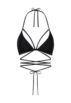 LSCN by Lascana Triangel-Bikini-Top Bikini Oberteil Damen schwarz