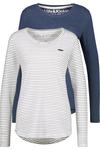 ALIFE AND KICKIN LeaAK Langarmshirt Damen - cloudy