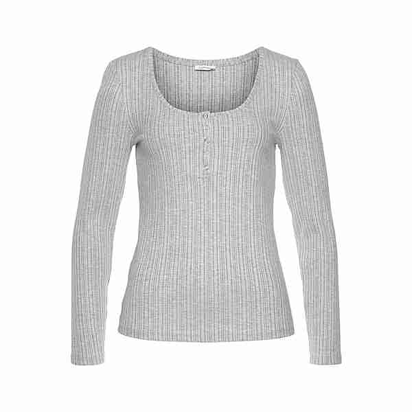 Lascana Langarmshirt Damen grau-meliert im Online Shop von SportScheck  kaufen