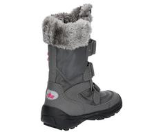 Rückansicht von LICO Winterstiefel Boots Kinder grau/pink