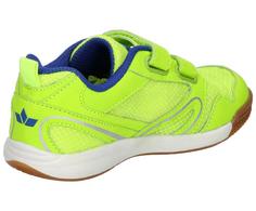 Rückansicht von LICO Hallenschuh Hallenschuhe Kinder lemon/blau