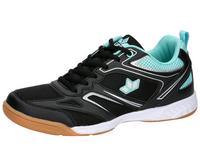 LICO Indoorschuh Hallenschuhe Damen - schwarz/t&uuml;rkis/silber