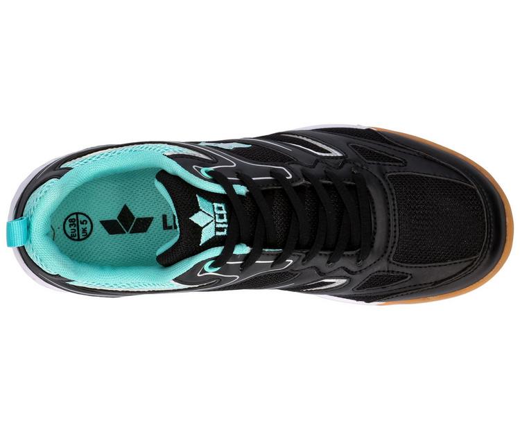 LICO LICO Indoorschuh Hallenschuhe Damen - schwarz/t&uuml;rkis/silber - 1 | SportScheck