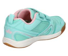 Rückansicht von LICO Hallenschuh Hallenschuhe Kinder türkis/rosa