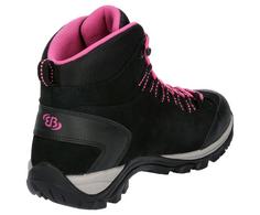 Rückansicht von Brütting Trekkingschuh Wanderschuhe Damen schwarz/pink