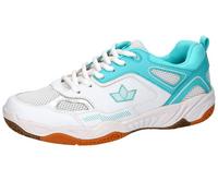 LICO Indoorschuh Hallenschuhe Damen - weiss/t&uuml;rkis
