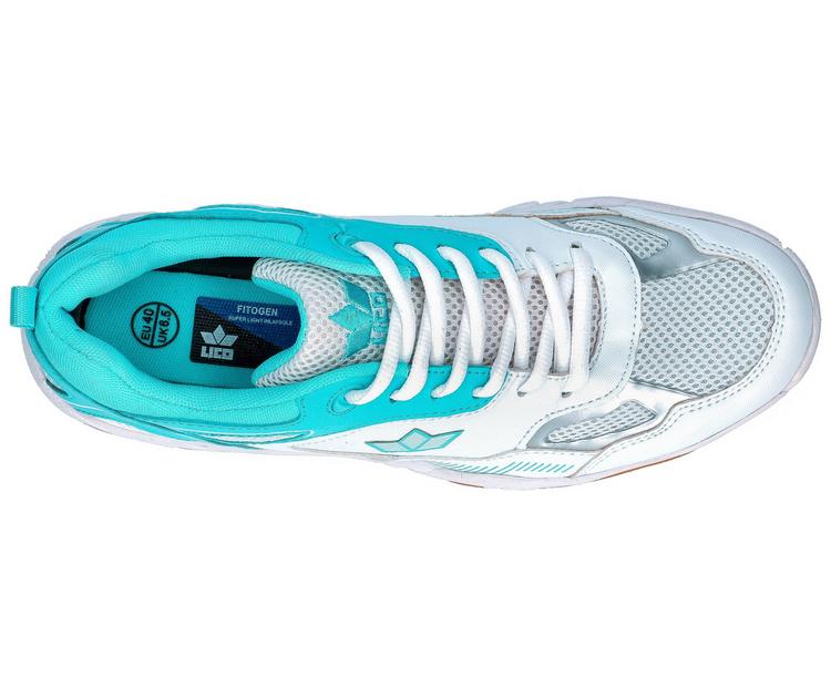 LICO LICO Indoorschuh Hallenschuhe Damen - weiss/t&uuml;rkis - 1 | SportScheck