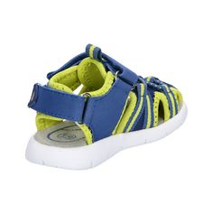 Rückansicht von LICO Sandale Sandalen Kinder blau/lemon