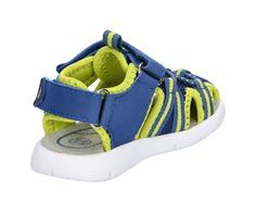 Rückansicht von LICO Sandale Sandalen Kinder blau/lemon