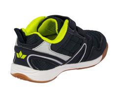 Rückansicht von LICO Indoorschuh Hallenschuhe Kinder marine/lemon