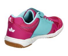 Rückansicht von LICO Indoorschuh Hallenschuhe Kinder pink/türkis