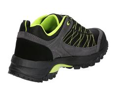 Rückansicht von Brütting Outdoorschuh Wanderschuhe Herren schwarz/grau/lemon