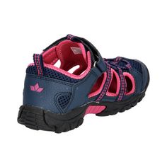 Rückansicht von LICO Sandale Sandalen Kinder marine/pink