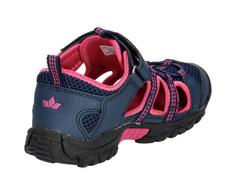 Rückansicht von LICO Sandale Sandalen Kinder marine/pink