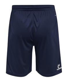 Rückansicht von hummel hmlCore XK Poly Short Fußballshorts Herren blauweissweiss