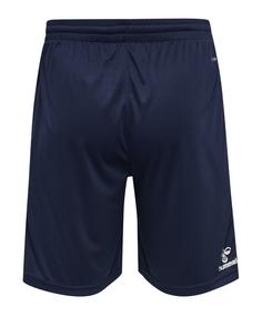 Rückansicht von hummel hmlCore XK Poly Short Fußballshorts blauweissweiss