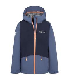 Trollkids Gjende Regenjacke Kinder Lotusblau/Marine Blau