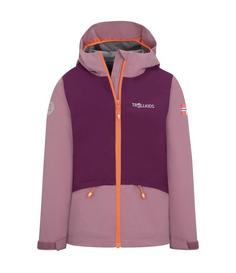 Trollkids Gjende Regenjacke Kinder Orchidee Rosa/Maulbeere/Pfirsich