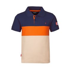 Trollkids Eikefjord T-Shirt Kinder Sandbeige/Orange