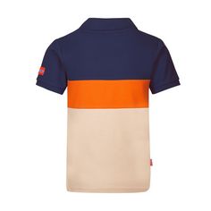 Rückansicht von Trollkids Eikefjord T-Shirt Kinder Sandbeige/Orange
