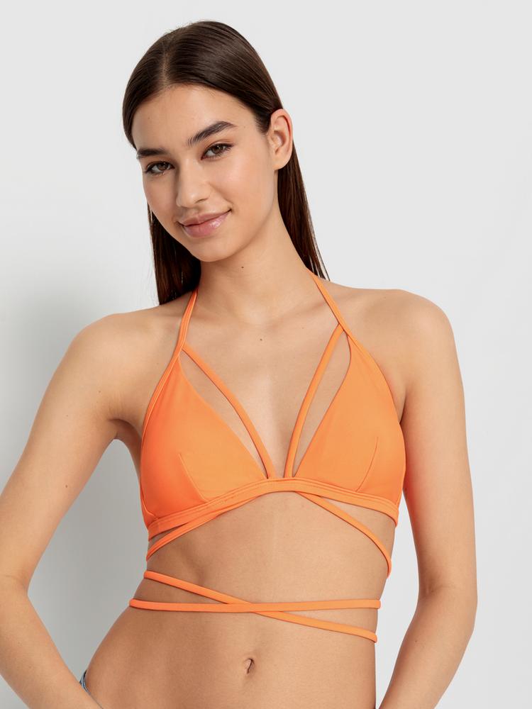 LSCN by Lascana LSCN by Lascana Triangel-Bikini-Top Bikini Oberteil Damen - neon orange - 1 | SportScheck