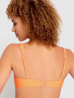 Rückansicht von LSCN by Lascana Bustier-Bikini-Top Bikini Oberteil Damen neonorange