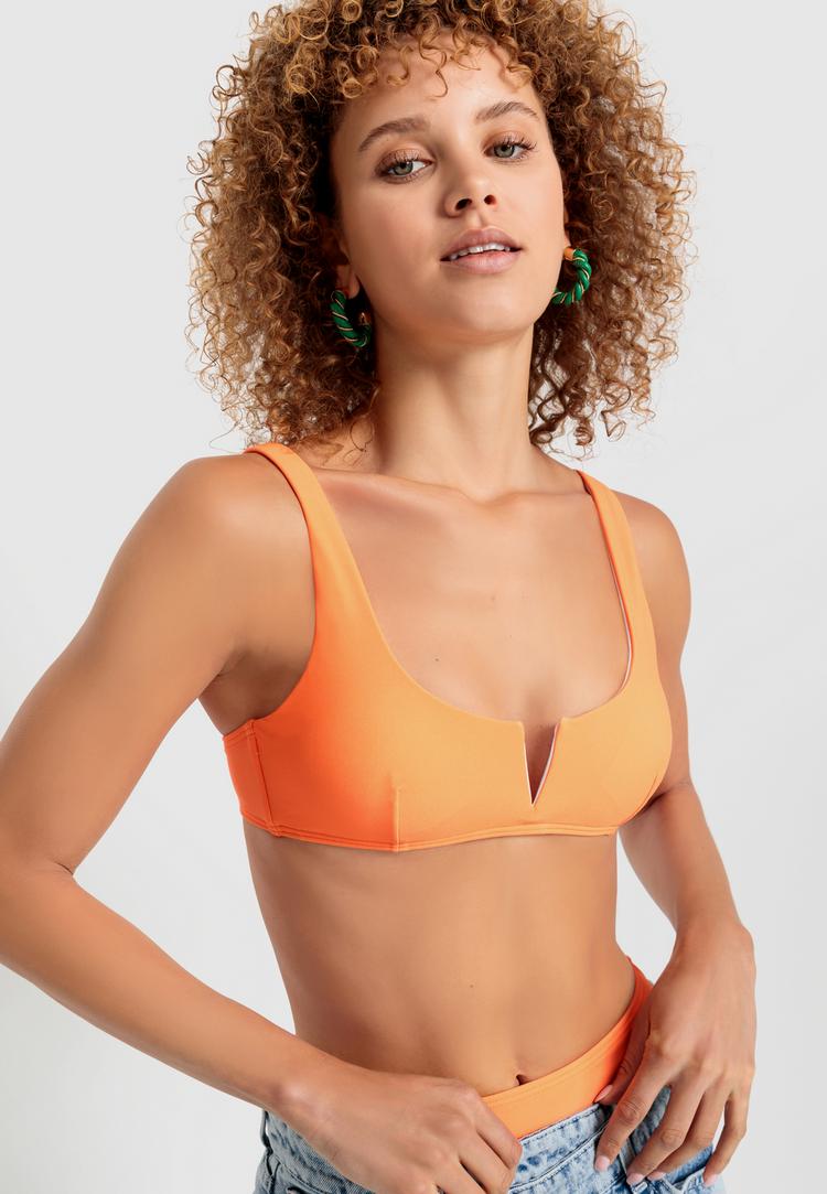 LSCN by Lascana LSCN by Lascana Bustier-Bikini-Top Bikini Oberteil Damen - neonorange - 1 | SportScheck