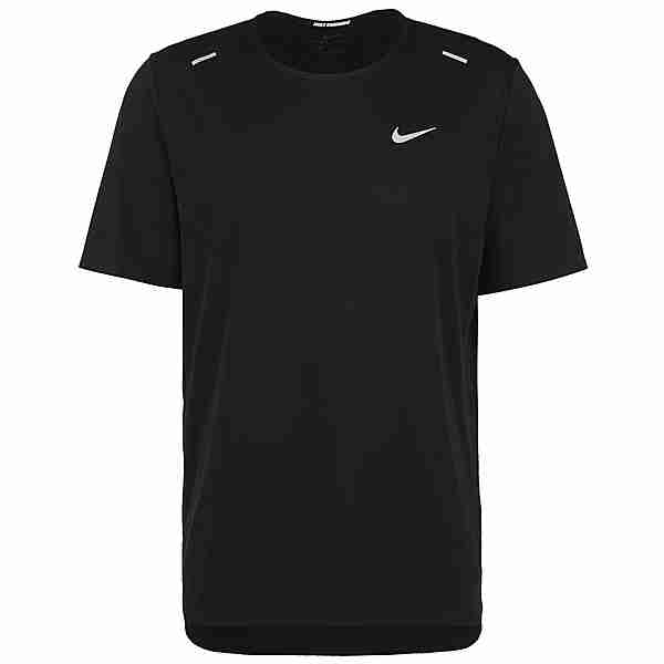 Nike Rise 365 Funktionsshirt Herren black-reflective silv