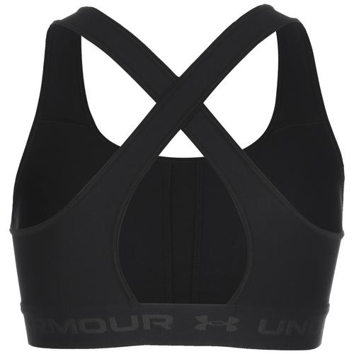 Rückansicht von Under Armour PROJECT ROCK CROSSBACK Sport-BH Damen black