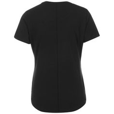 Rückansicht von Nike ONE LUXE Tennisshirt Damen black-reflective silv