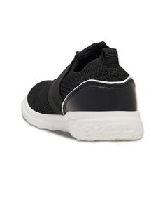 Rückansicht von hummel ACTUS KNIT SLIP-ON RECYCLED JR Sneaker Kinder BLACK