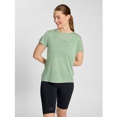 Rückansicht von Newline nwlCLEVELAND T-SHIRT S/S WOMAN T-Shirt Damen GREEN BAY MELANGE