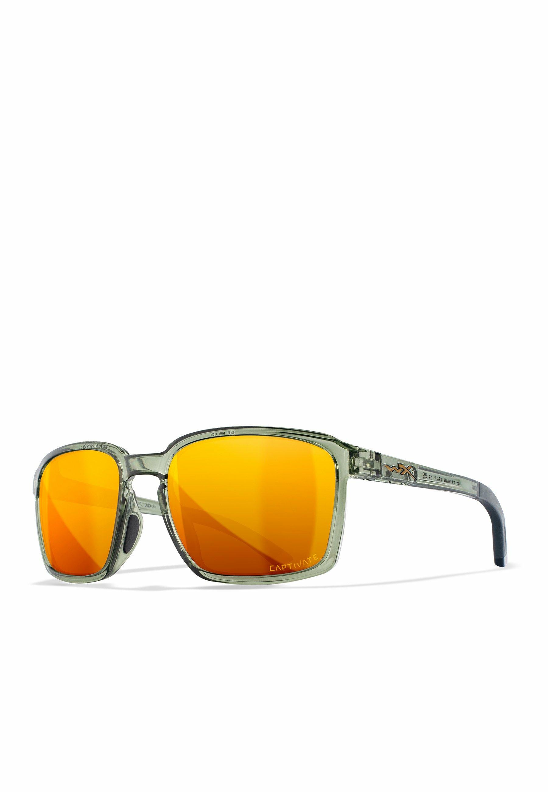 Wiley X WX ALFA Sonnenbrille CAPTIVATE Polarized Bronze Mirror/Gloss Light Green-Grey