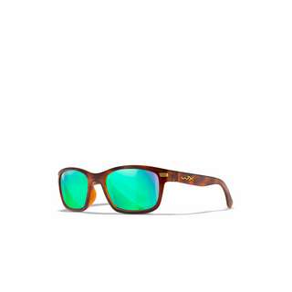 Wiley X WX HELIX Sonnenbrille CAPTIVATE Polarized Green Mirror/Gloss Demi Brown