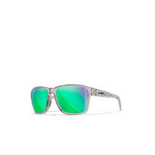 Wiley X WX TREK Sonnenbrille CAPTIVATE Polarized Green Mirror/Gloss Crystal Light Grey