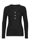 Lascana Langarmshirt Langarmshirt Damen - schwarz