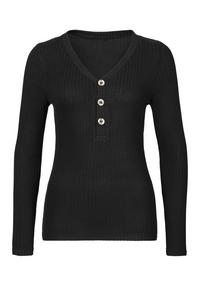 Lascana Langarmshirt Langarmshirt Damen - schwarz