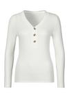 Lascana Langarmshirt Langarmshirt Damen - creme