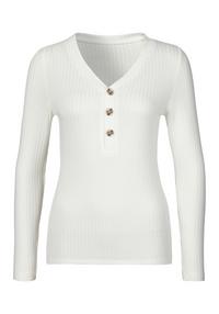 Lascana Langarmshirt Langarmshirt Damen - creme