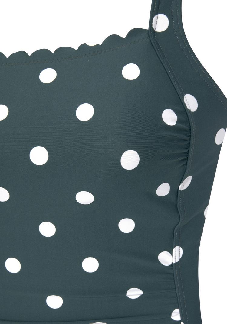 Lascana Lascana Badeanzug Badeanzug Damen - dunkelgr&uuml;n-creme - 1 | SportScheck