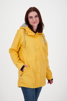 Rückansicht von DEPROC active Friesennerz NEW ELLESMERE WOMEN Regenjacke Damen yellow