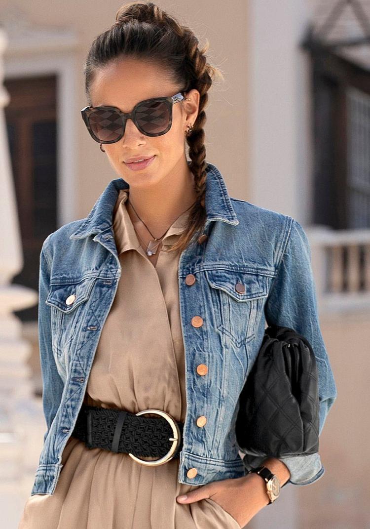 Lascana Lascana Jeansjacke Jeansjacke Damen - blue-denim - 0 | SportScheck